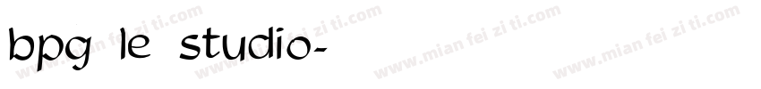 bpg le studio字体转换
